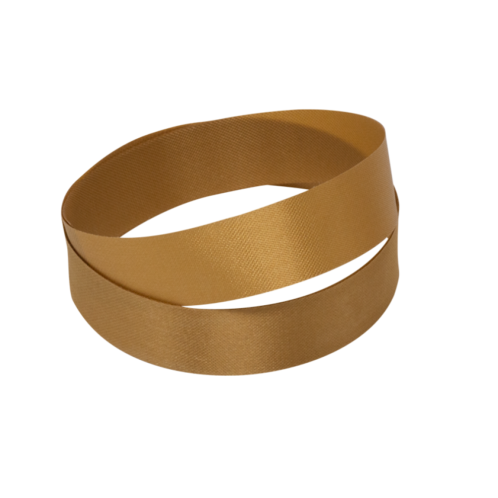 Dark Gold Wood Pulp Ribbon 50 metres x 15mm