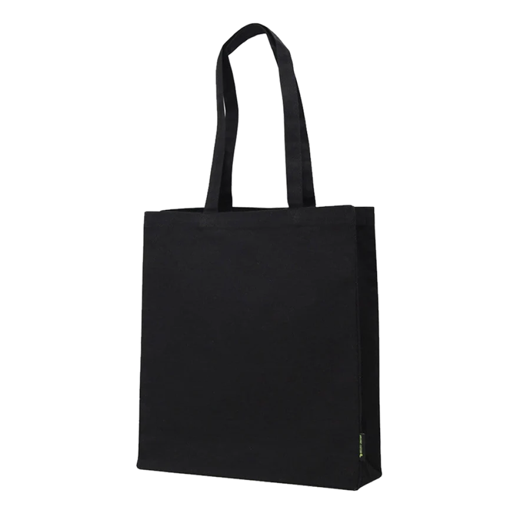 Pack of 25 Black Organic Canvas Tote Bags