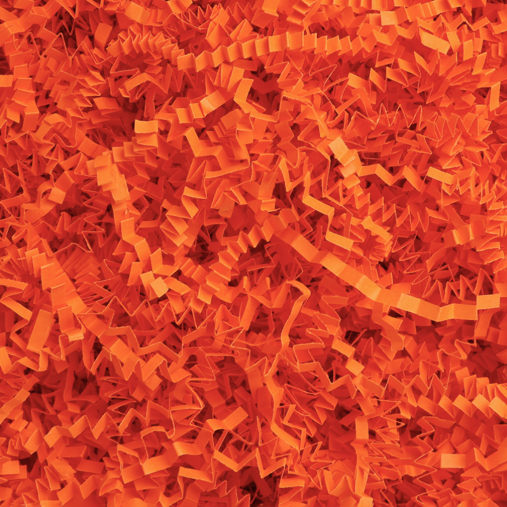 Orange Shredded Zig Zag Paper - 1kg
