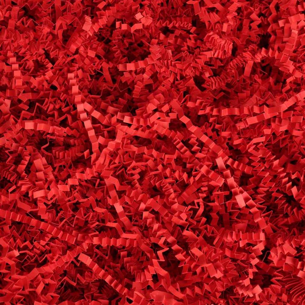 Red Shredded 4mm Zig Zag Paper - 1kg