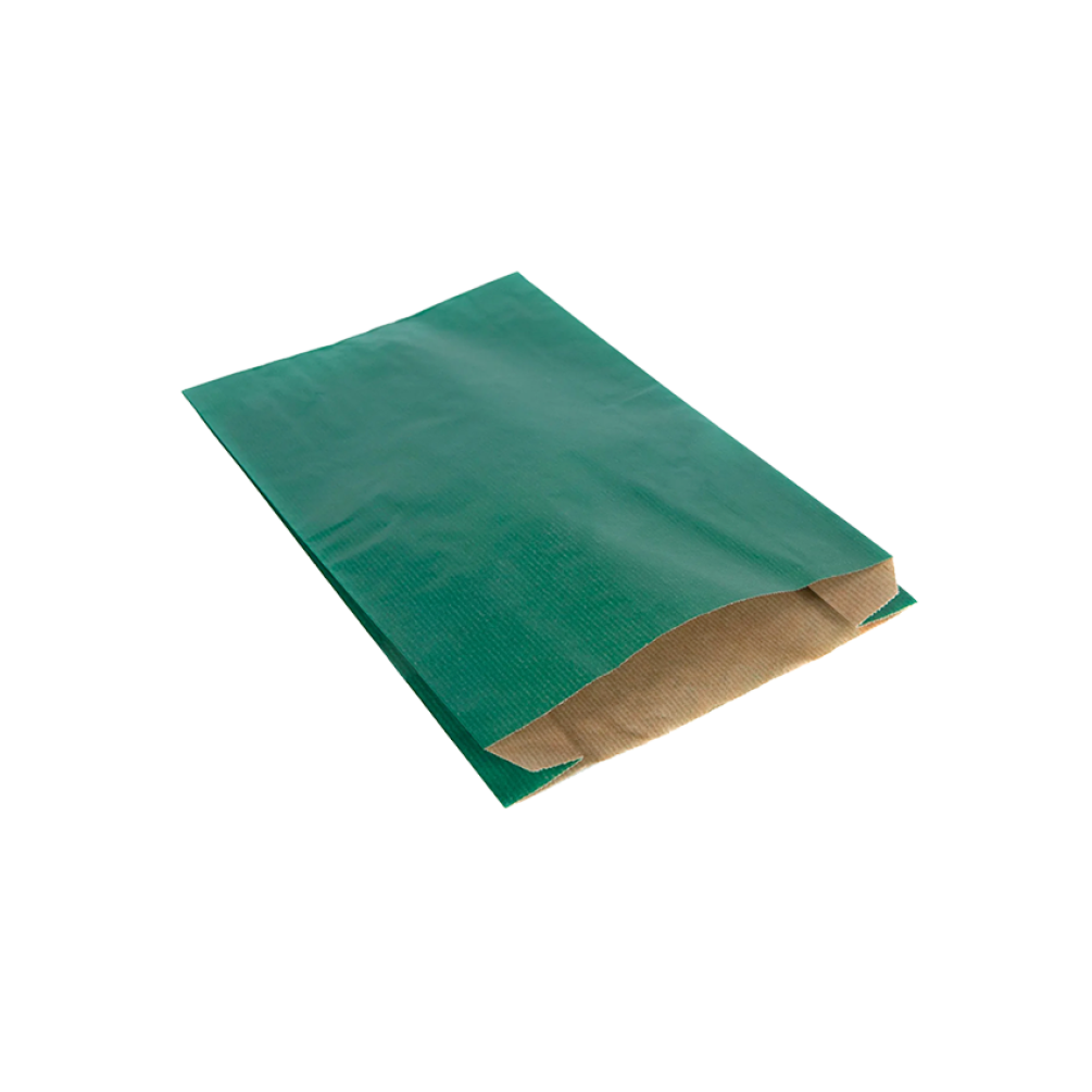 Pack of 100 Small Green Paper Counter Bags