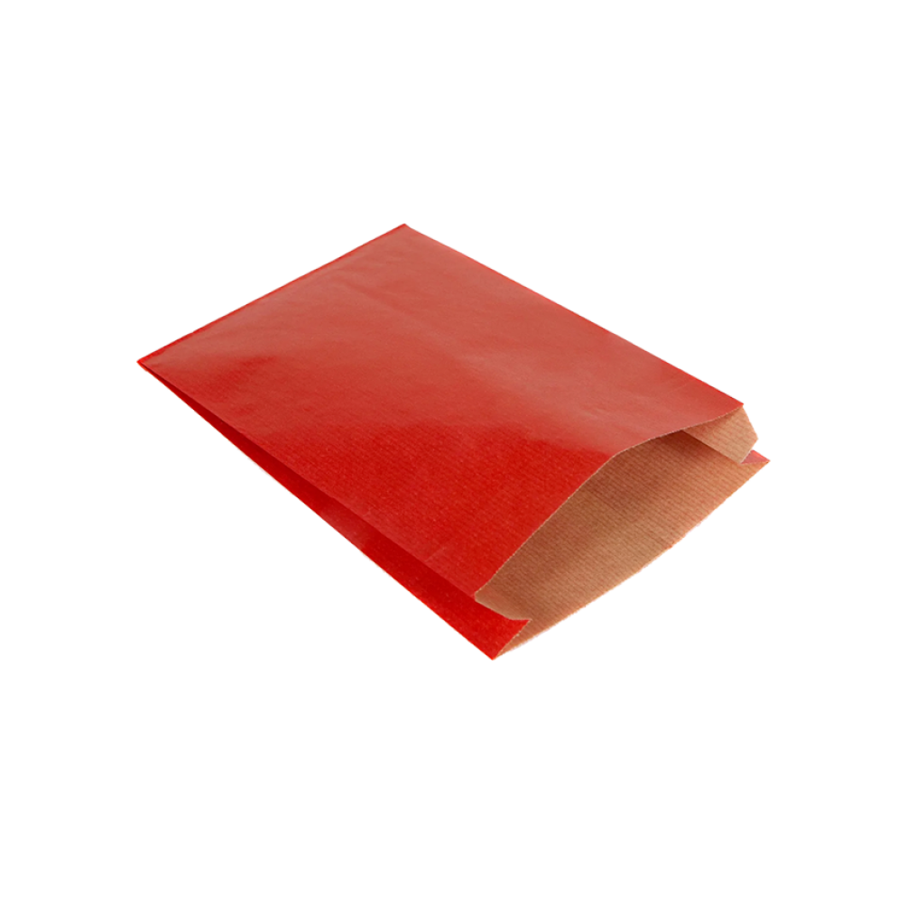 Pack of 100 Small Red Paper Counter Bags