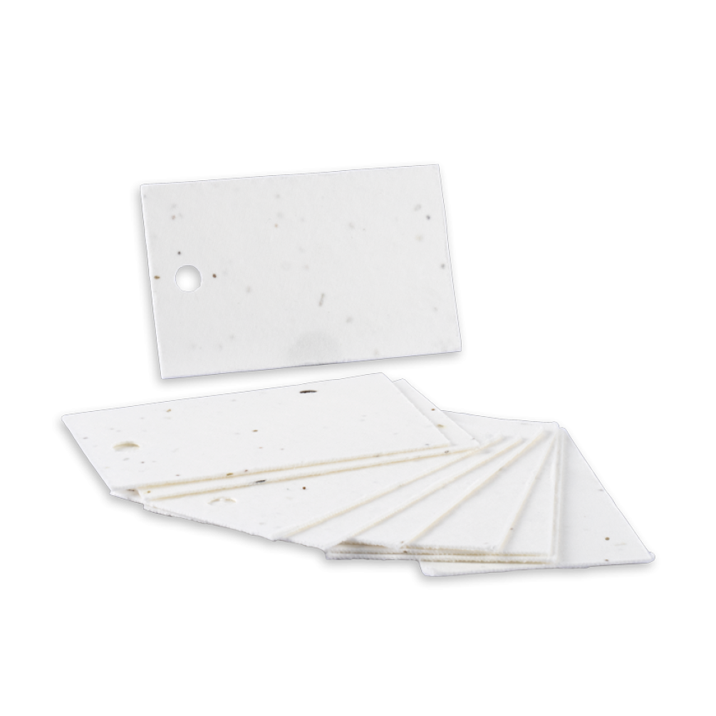 Rectangular Plantable Seed Paper Tags - Pack of 10