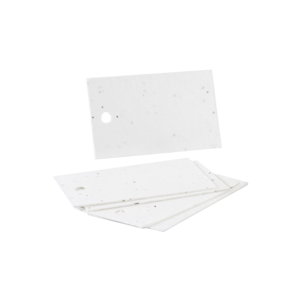 Plantable Seed Paper Rectangle Gift Tags - Pack of 10