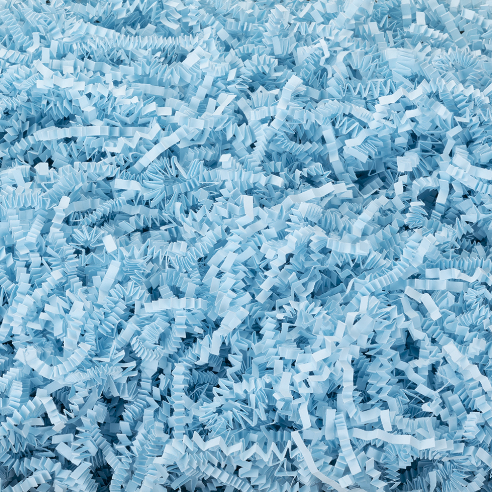 Ice Blue Shredded Zig Zag Paper - 1kg