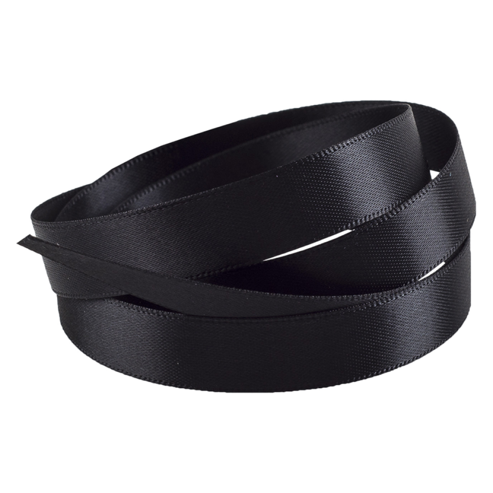 Black Satin Ribbon 10mm width