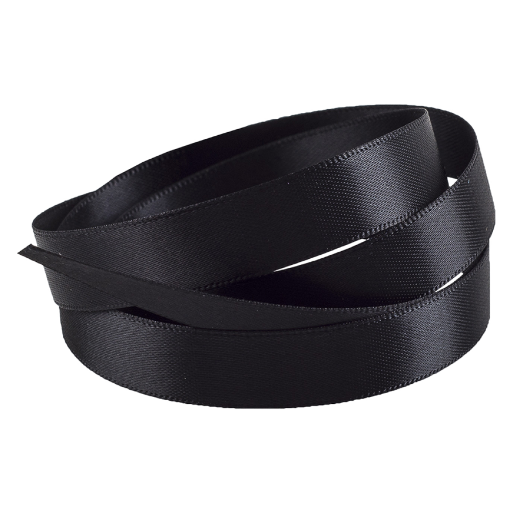 Black deals satin ribbon
