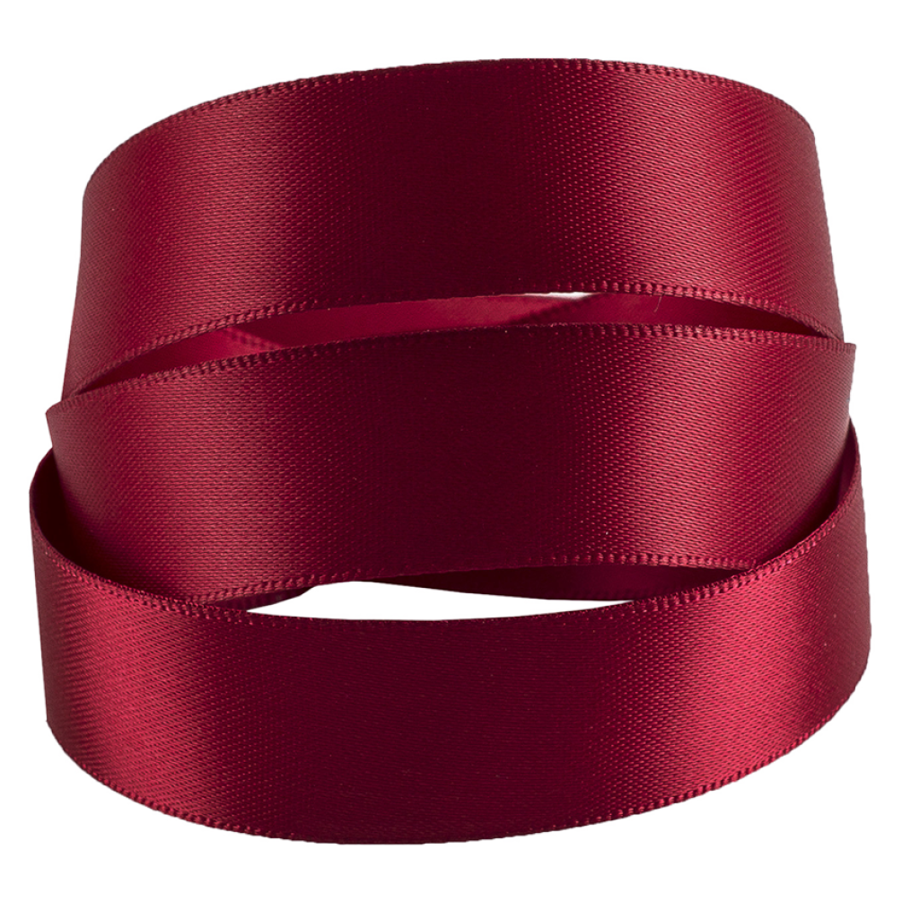 Cranberry Double Faced Satin Ribbon 20 metres x 15mm