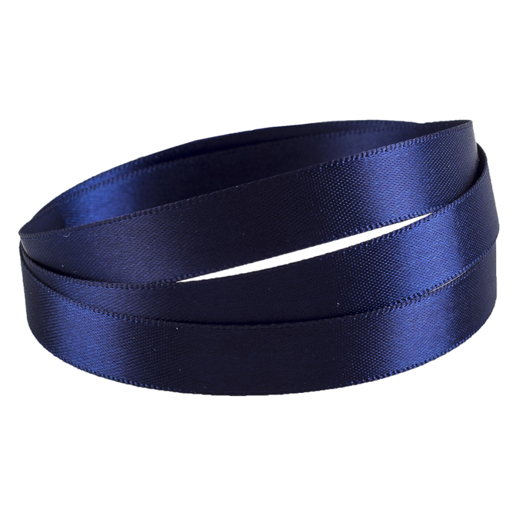 Double Faced Satin Navy Ribbon 10mm width