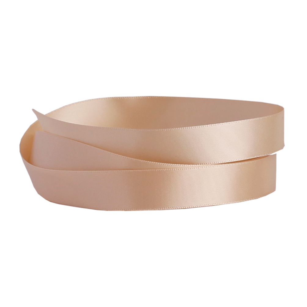 Recycled Oyster Double Faced Satin Ribbon 20 metres x 15mm