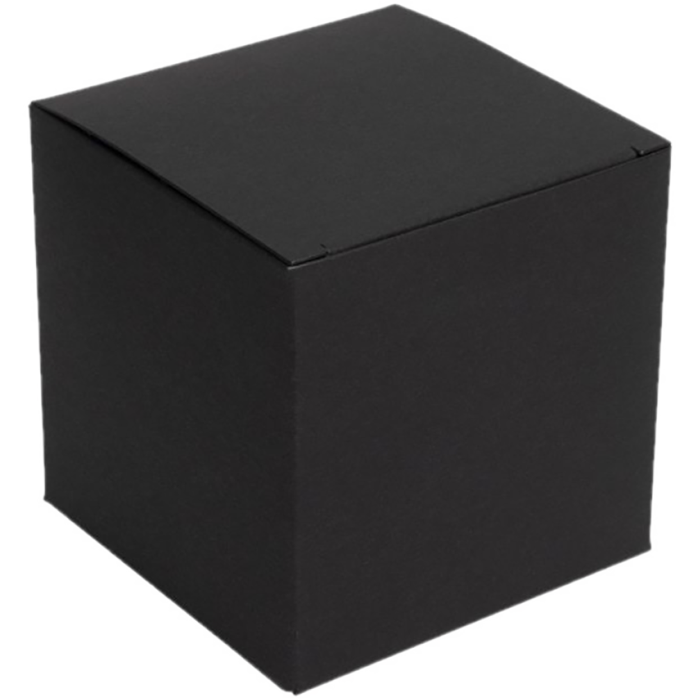 One Piece Black Flat-Pack Candle Box