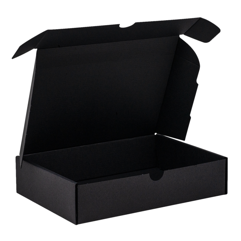 Black 1-Piece A5 Corrugated Postal Box