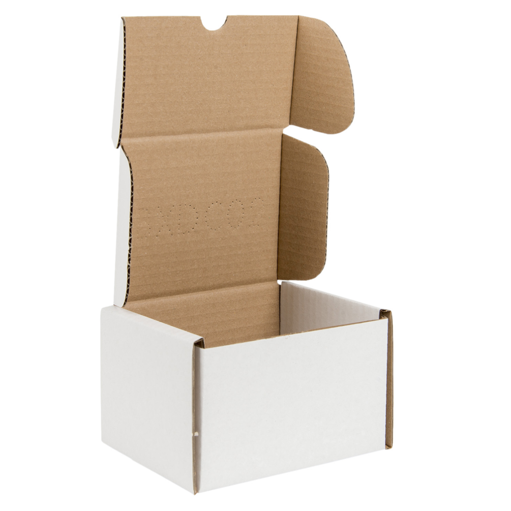 White Corrugated Postal Box For 125 X 103 X 80mm