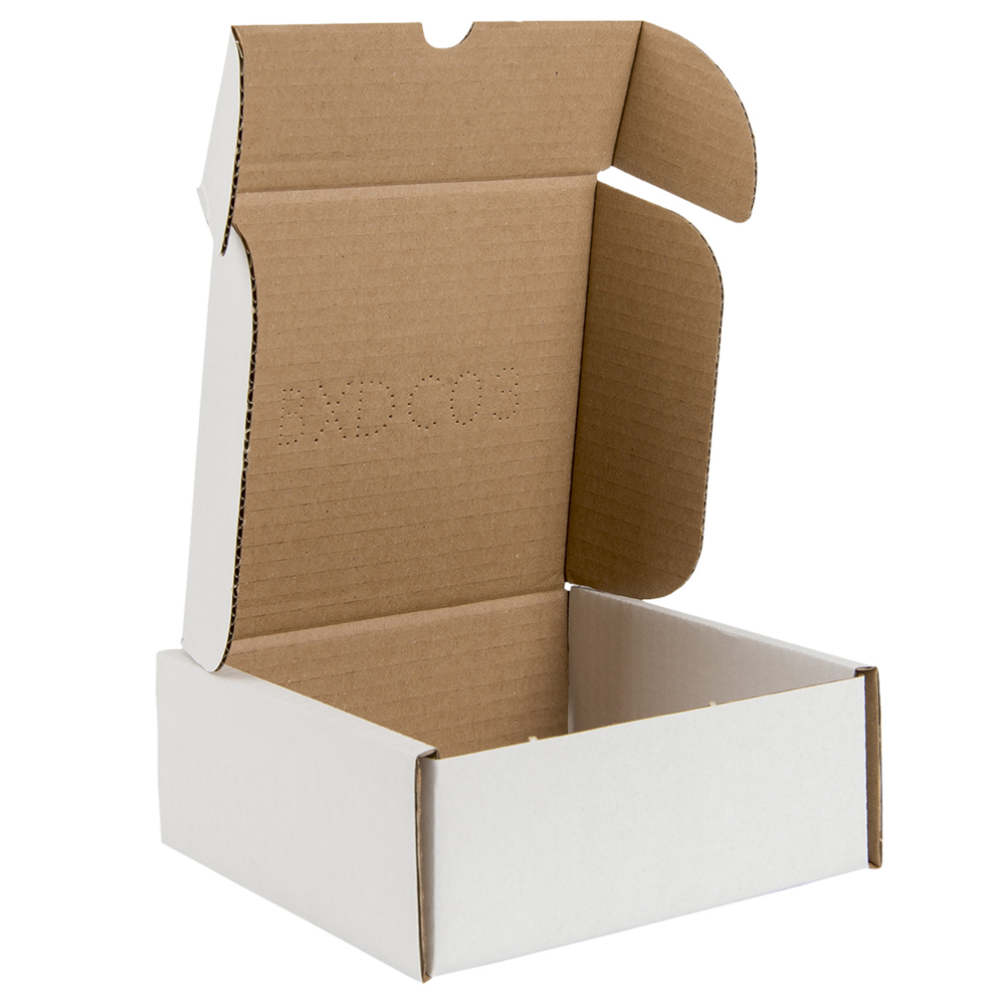 White Corrugated Postal Box For 154 X 150 X 60mm