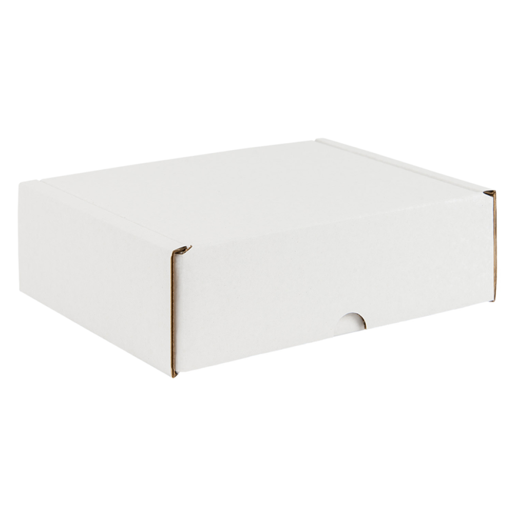 White Corrugated Postal Box