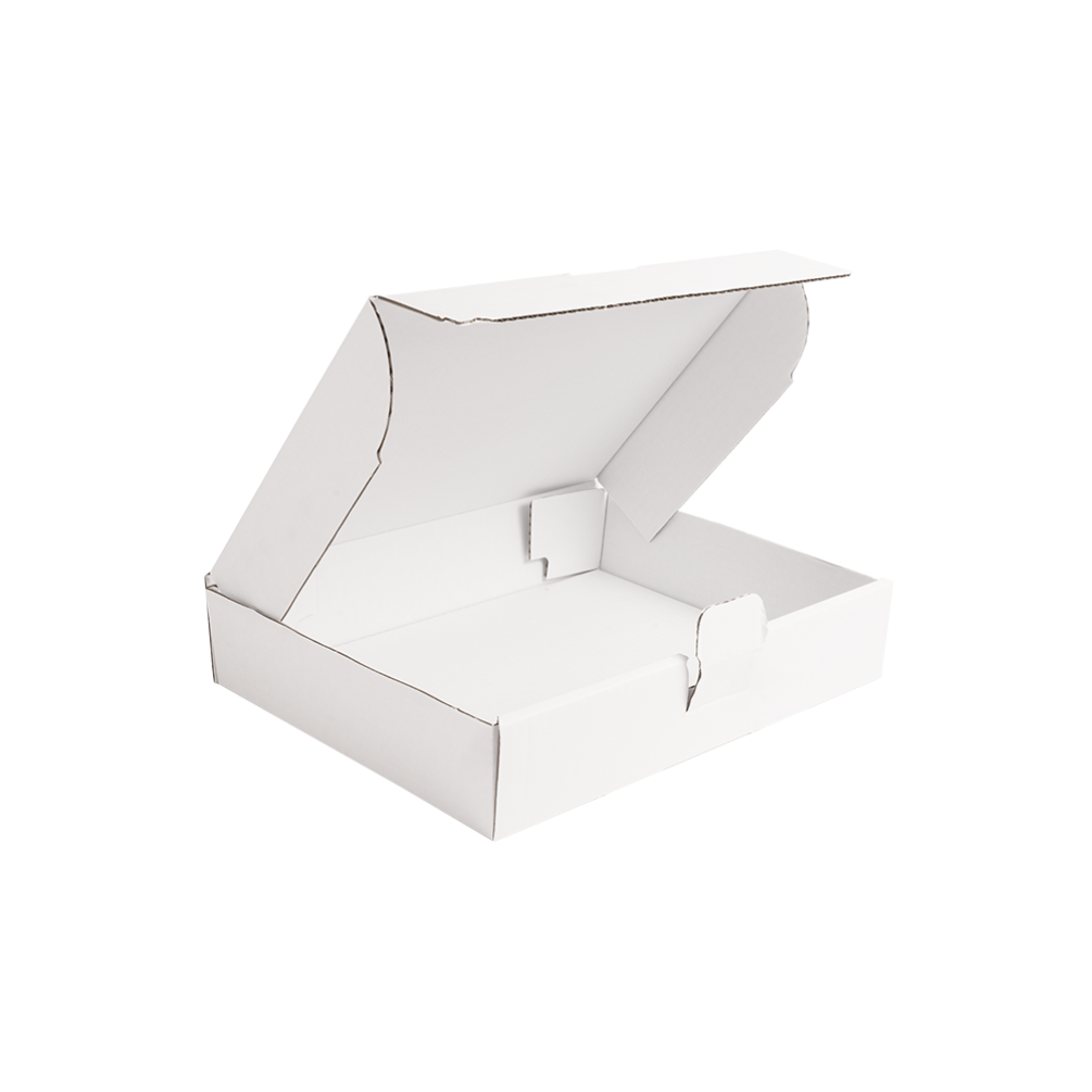 White Corrugated Postal Box White Internal 