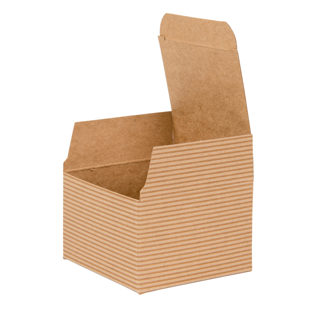 Brown Kraft Recycled Flat Packed Gift Box 75mm Width