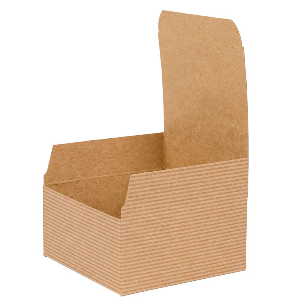 Brown Kraft Recycled Flat Packed Gift Box 100mm Width