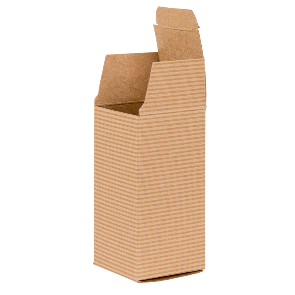 Brown Kraft Recycled Flat Packed Gift Box 100mm Depth