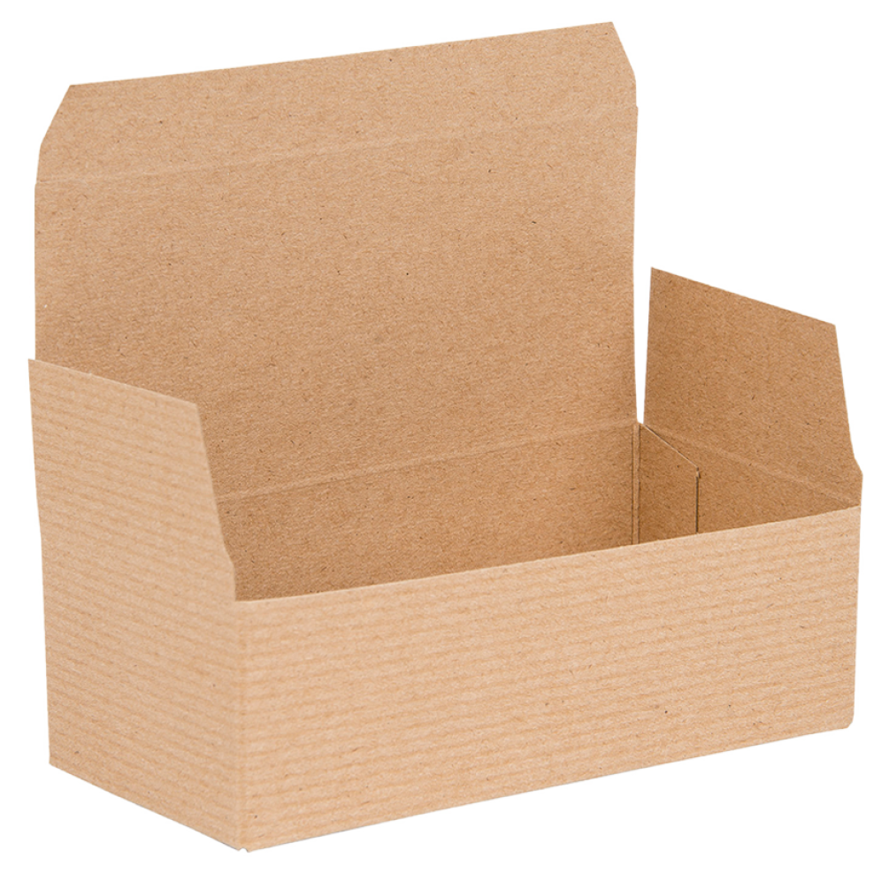 Brown Kraft Recycled Small 1-Piece Flat Packed Pop Up Gift Box