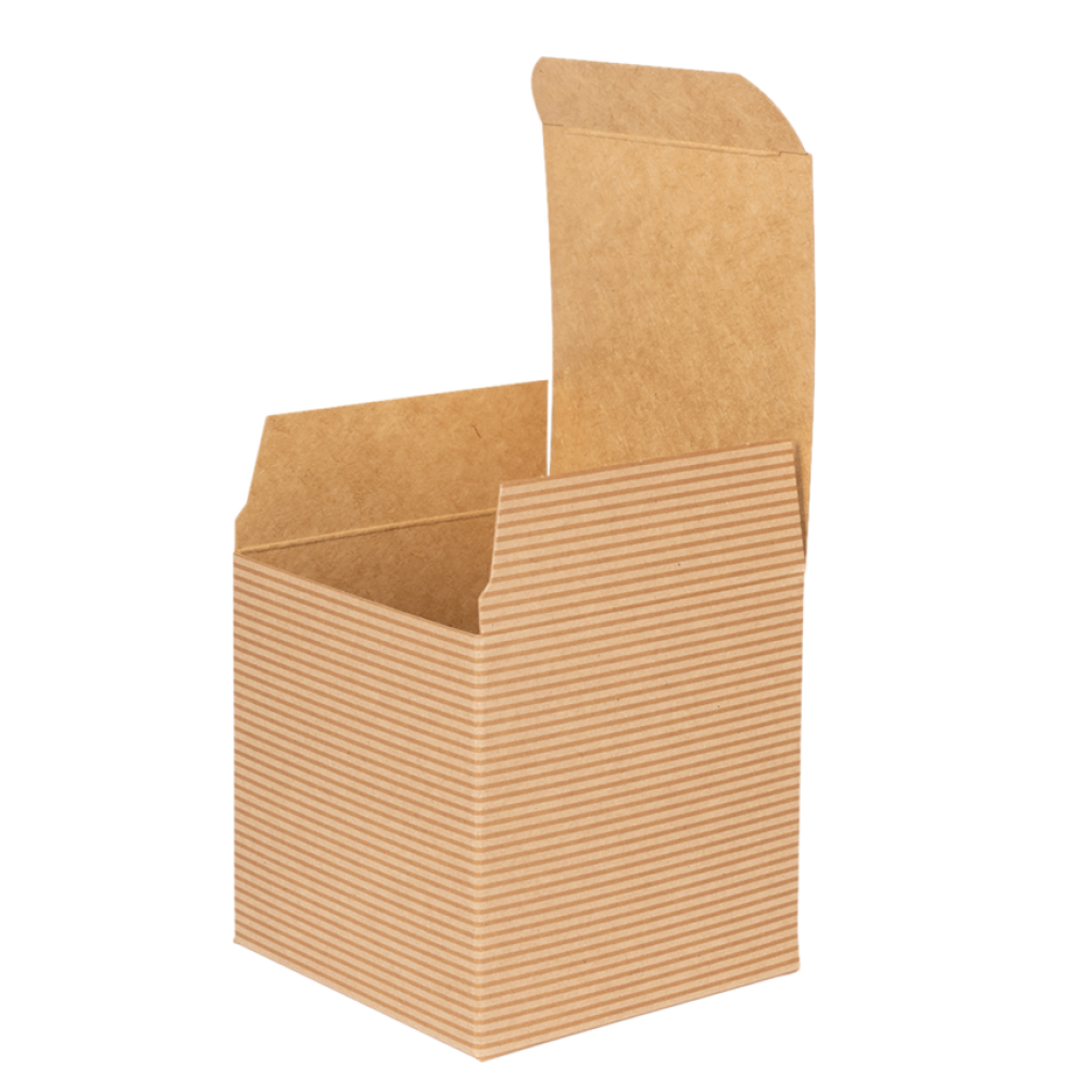 Brown Kraft Recycled Candle Flat Packed Gift Box