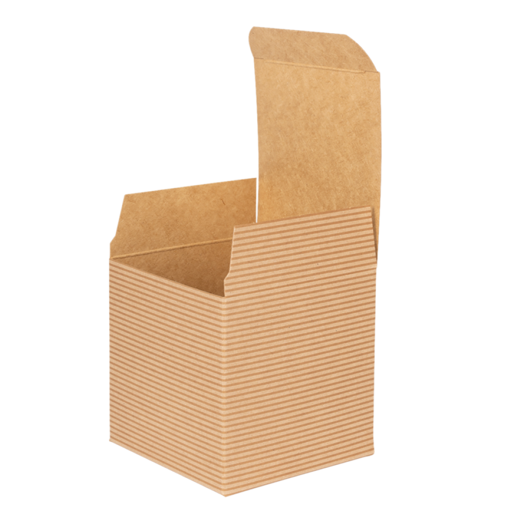 Brown Kraft Recycled Candle Flat Packed Gift Box