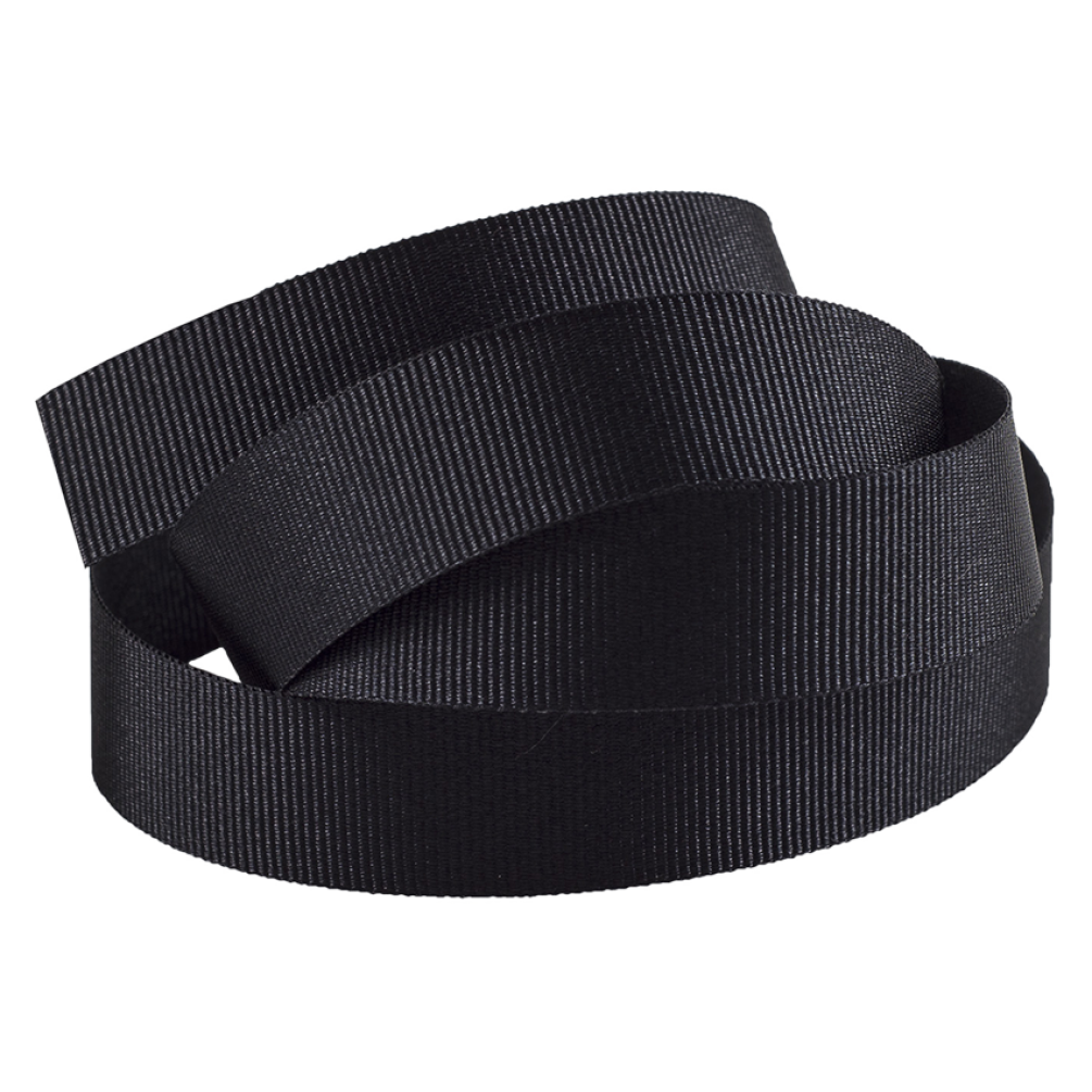 Black Grosgrain Recycled Ribbon 20 metres x 15mm