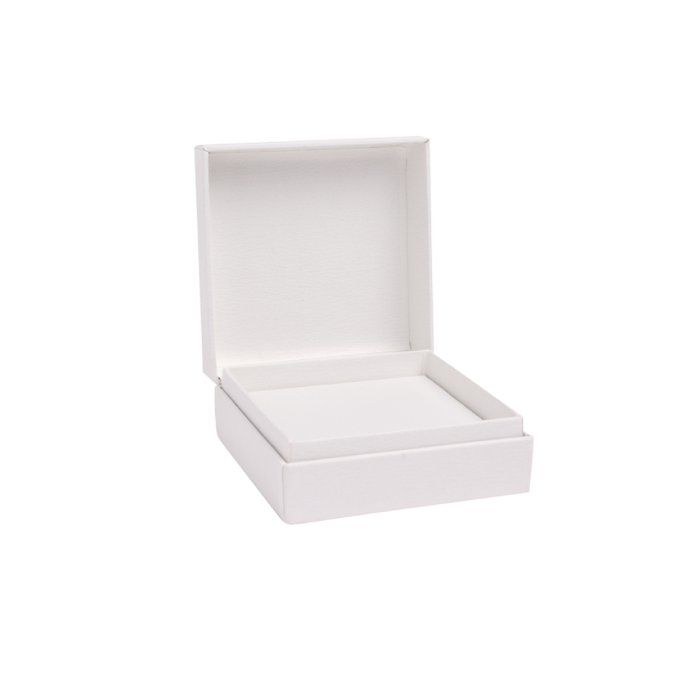 Luxury White Hinged Bangle Box