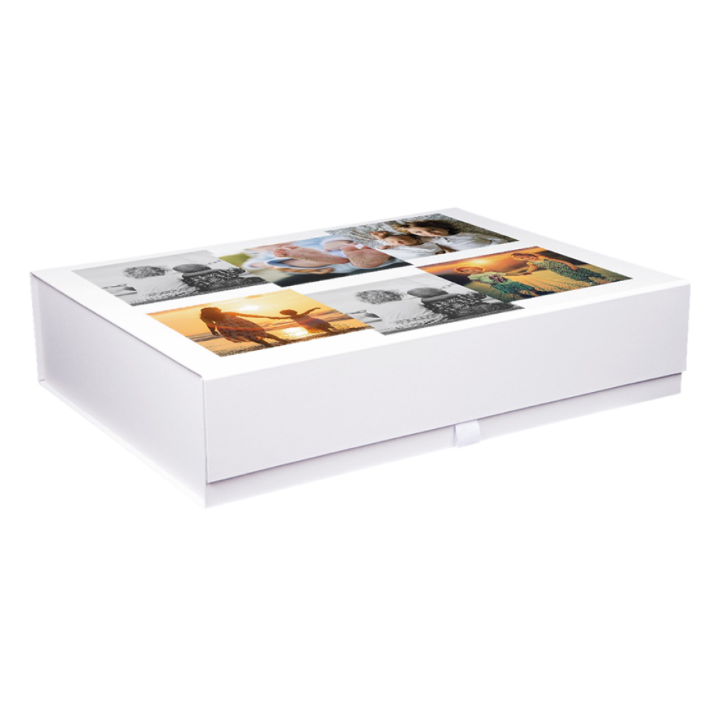 Custom Collage Photo Extra Large Magnetic Gift Box
