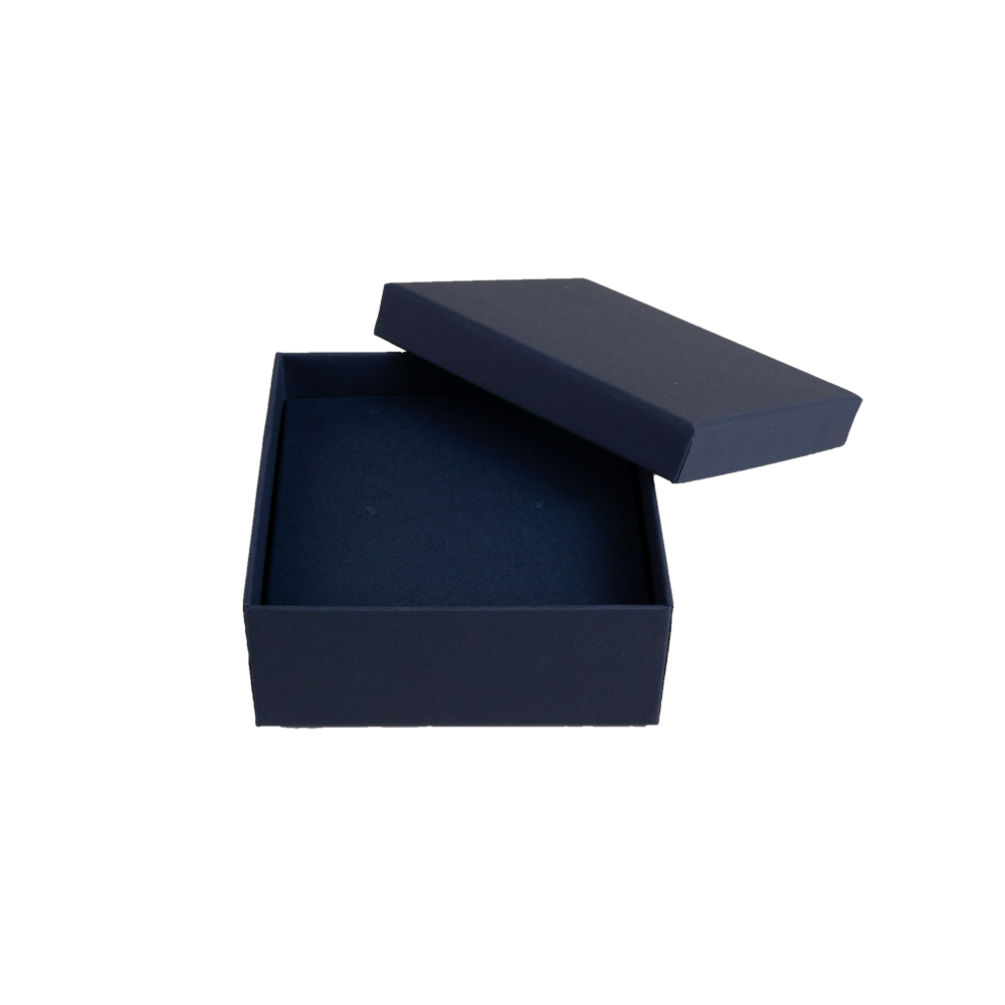 Essentials Navy Medium Bangle Jewellery Gift Box