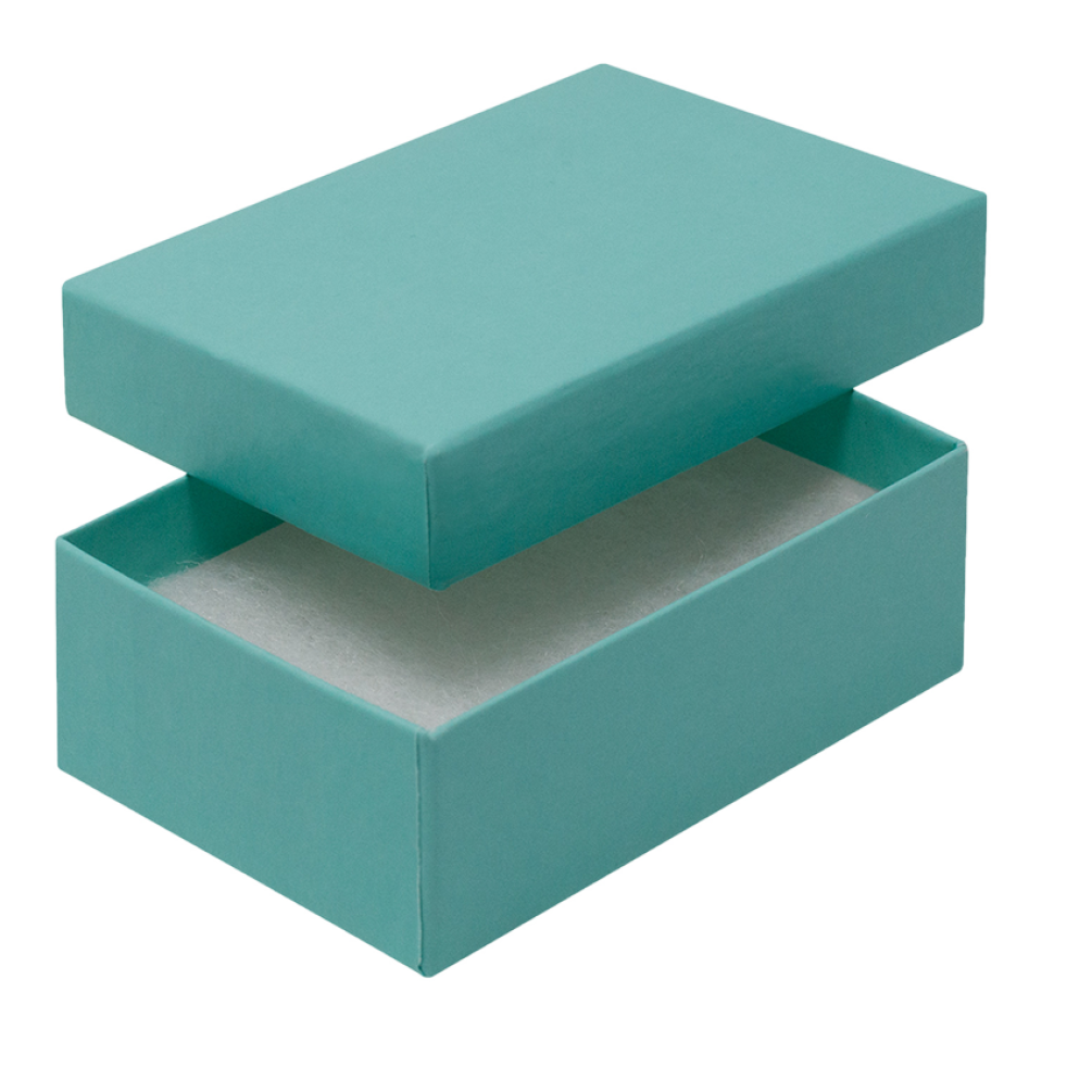 Kraft Aqua Earring Jewellery Gift Box