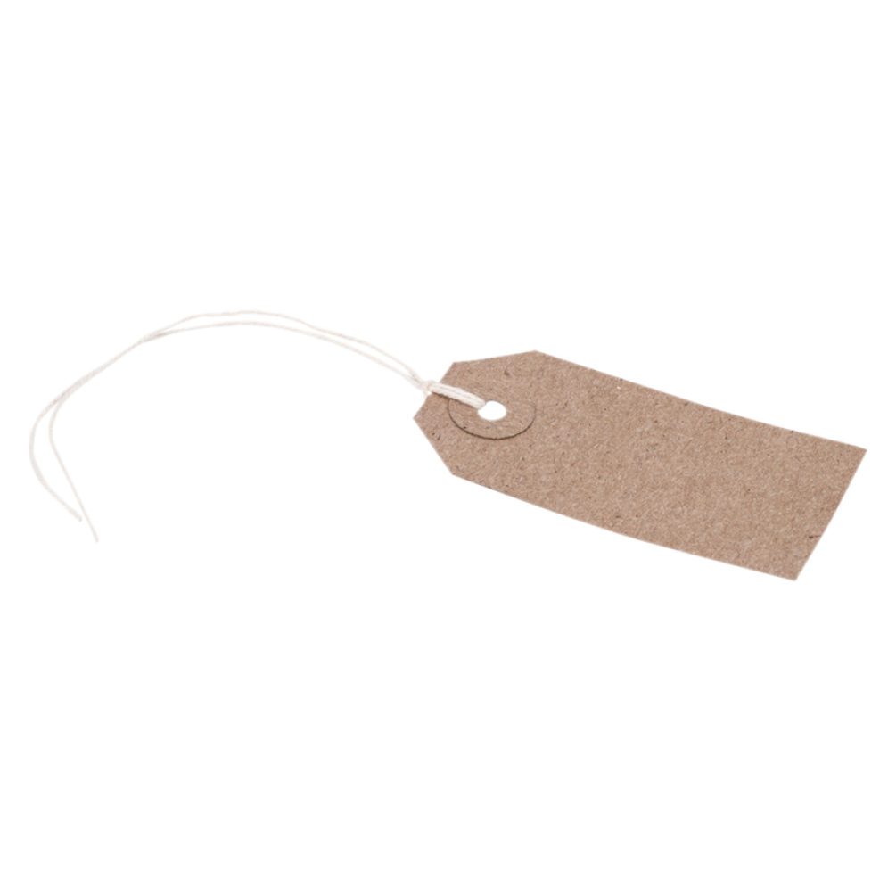 Plain Kraft Luggage Tags - Pack of 50