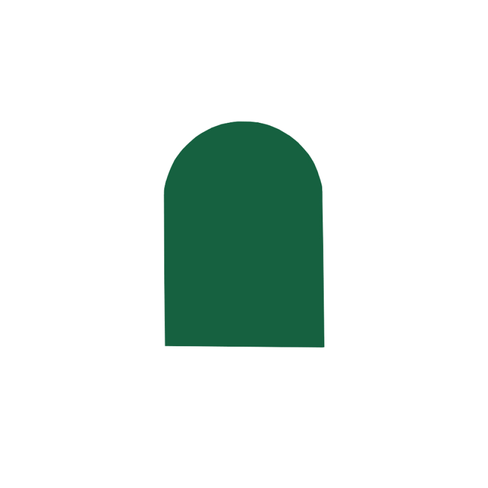 Plain Evergreen A6 Arch Note Card