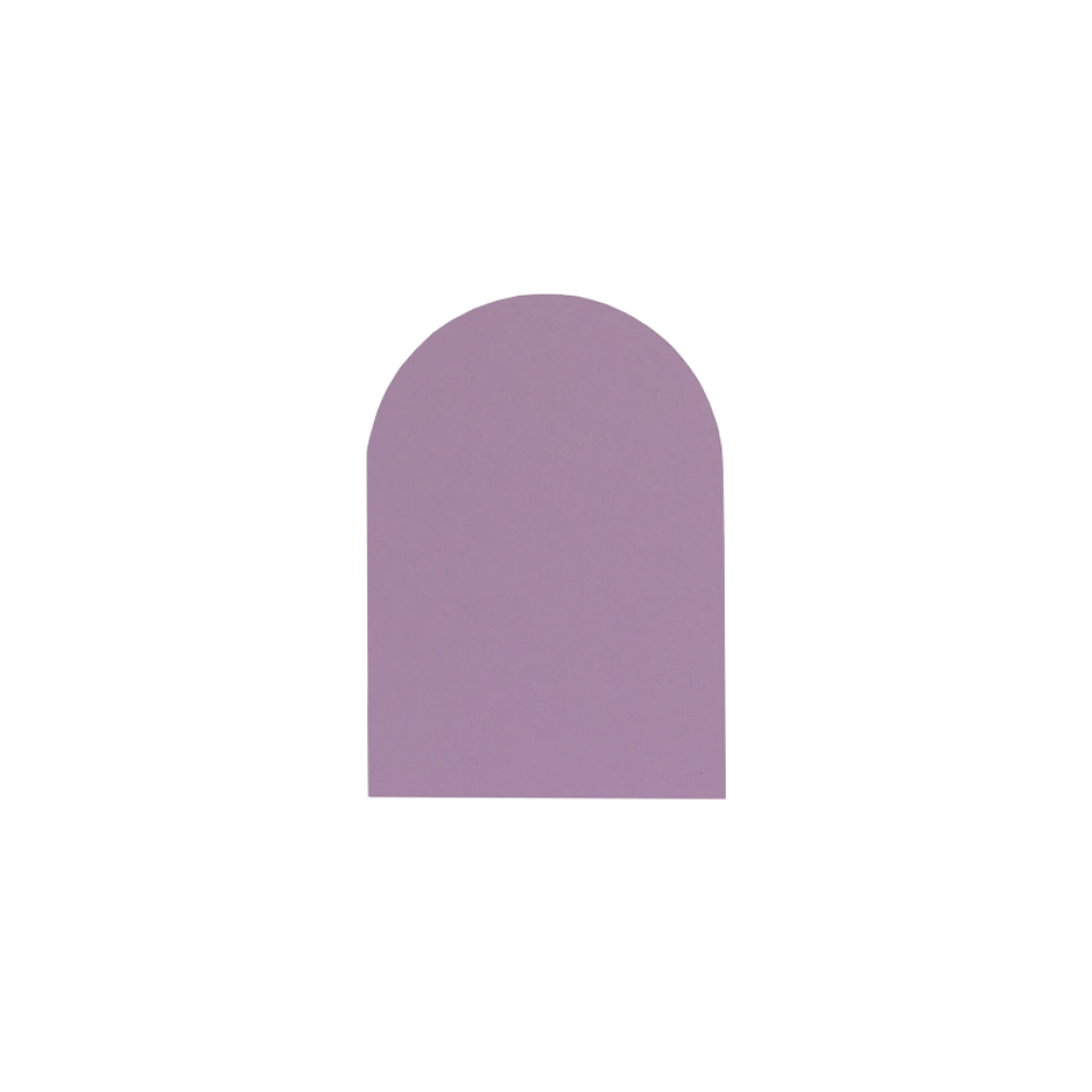 Plain Lilac A6 Arch Note Card