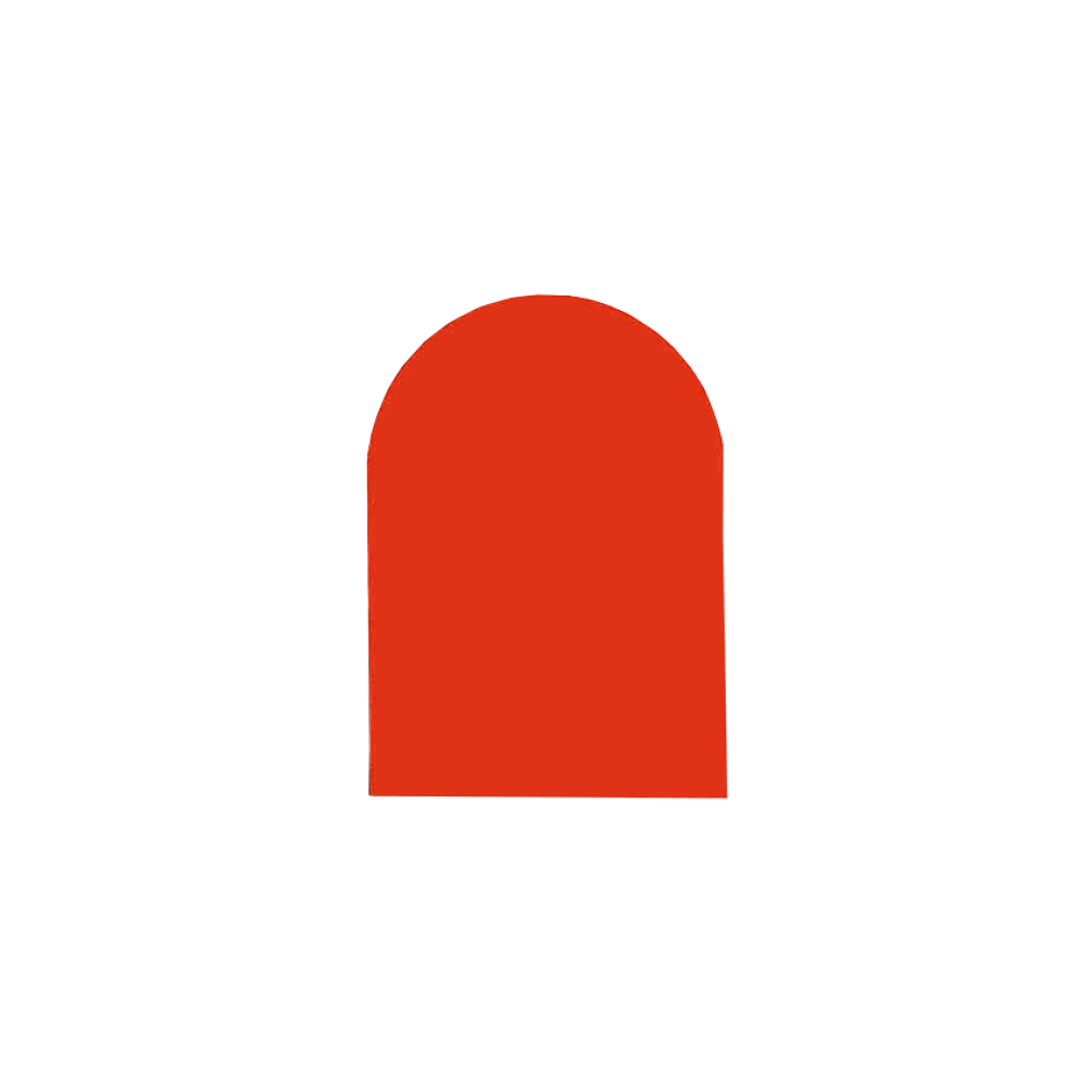 Plain Red A6 Arch Note Card