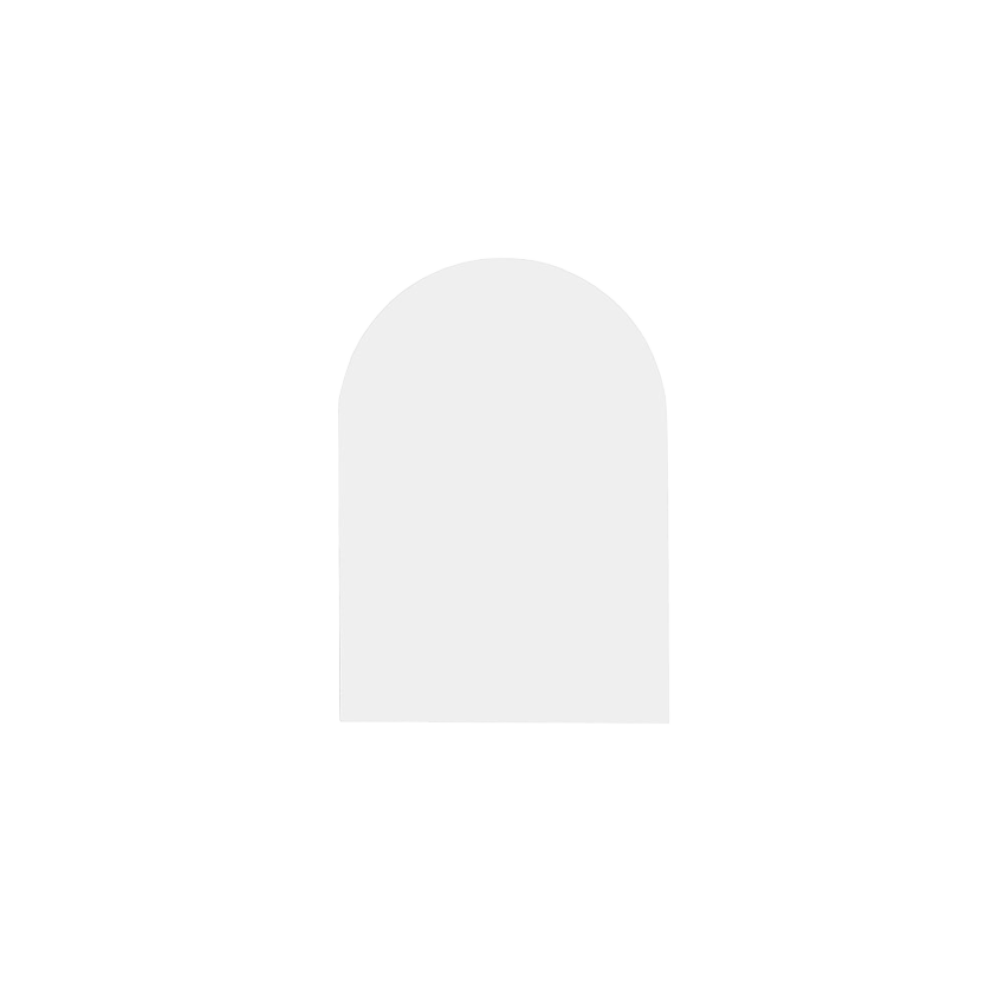 Plain White A6 Arch Note Card