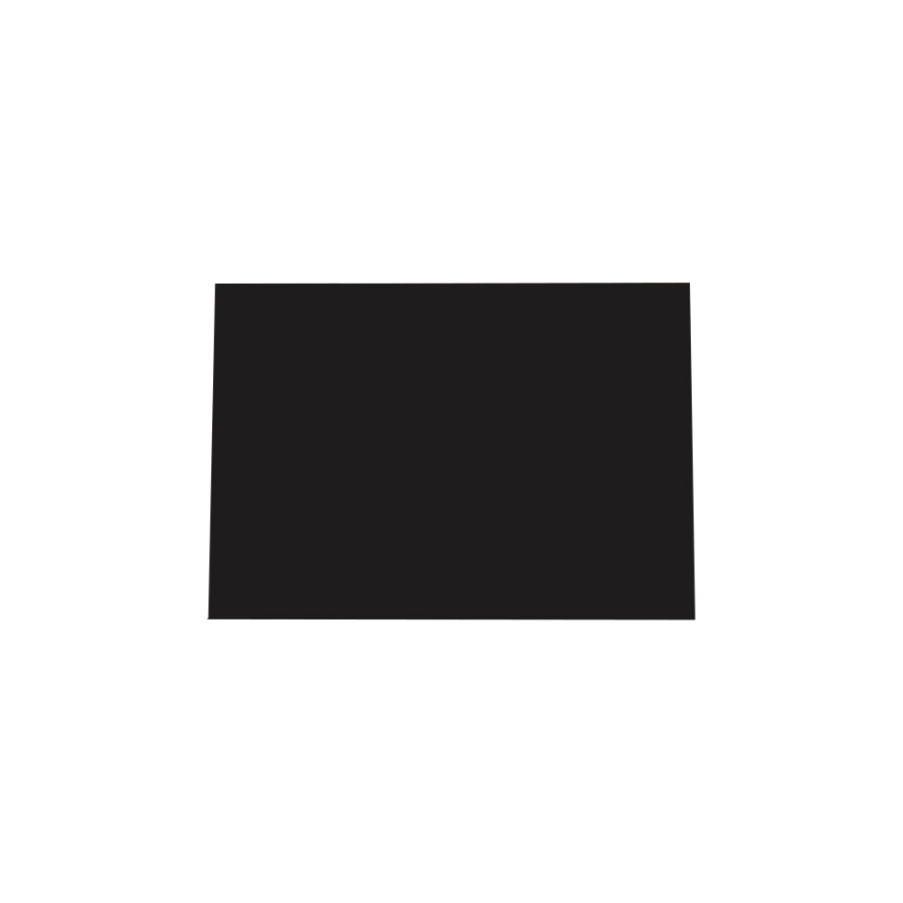 Plain Black A6 Note Card