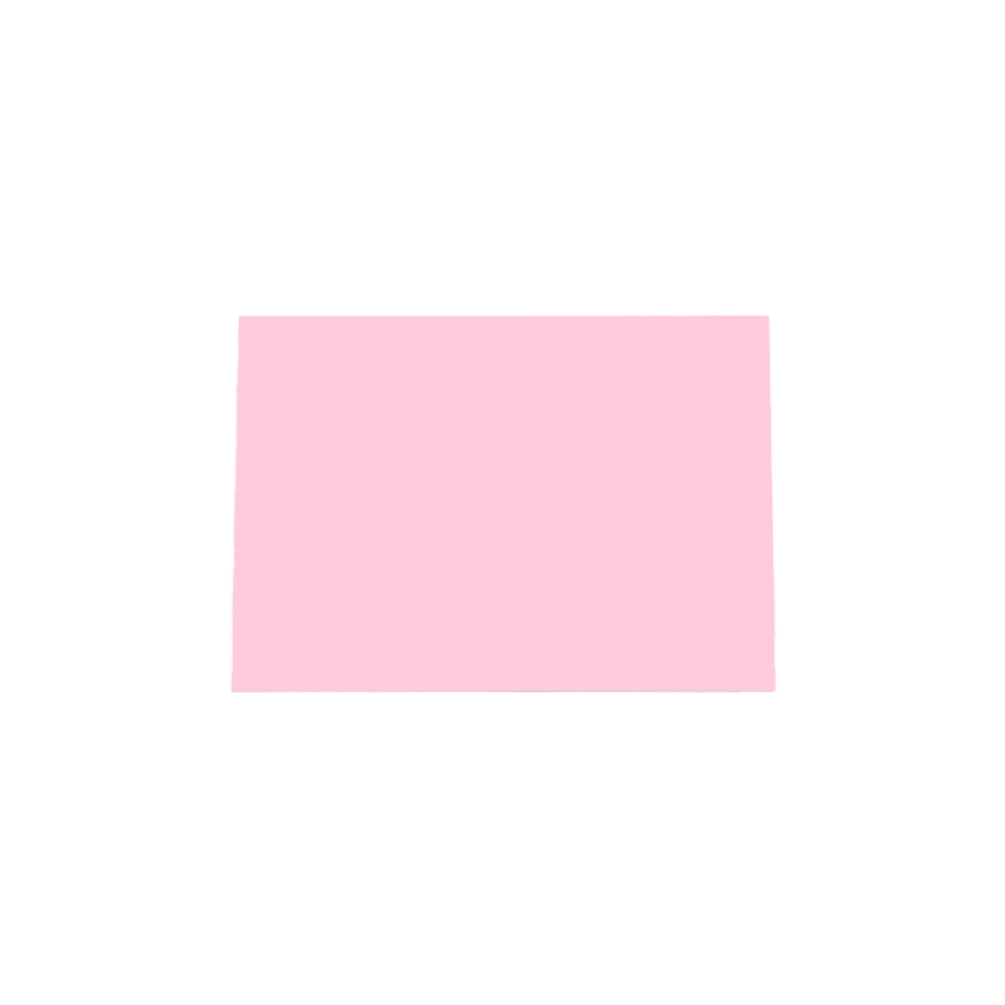 Plain Fondant Pink A6 Note Card