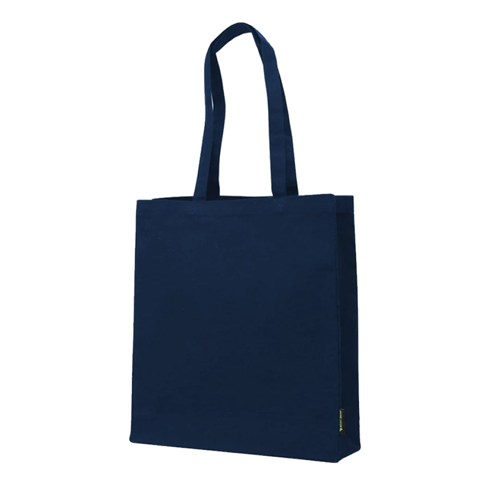 Pack of 25 Navy Blue Organic Canvas Tote Bags