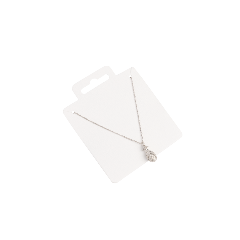 Pack of 100 White Necklace Jewellery Cards