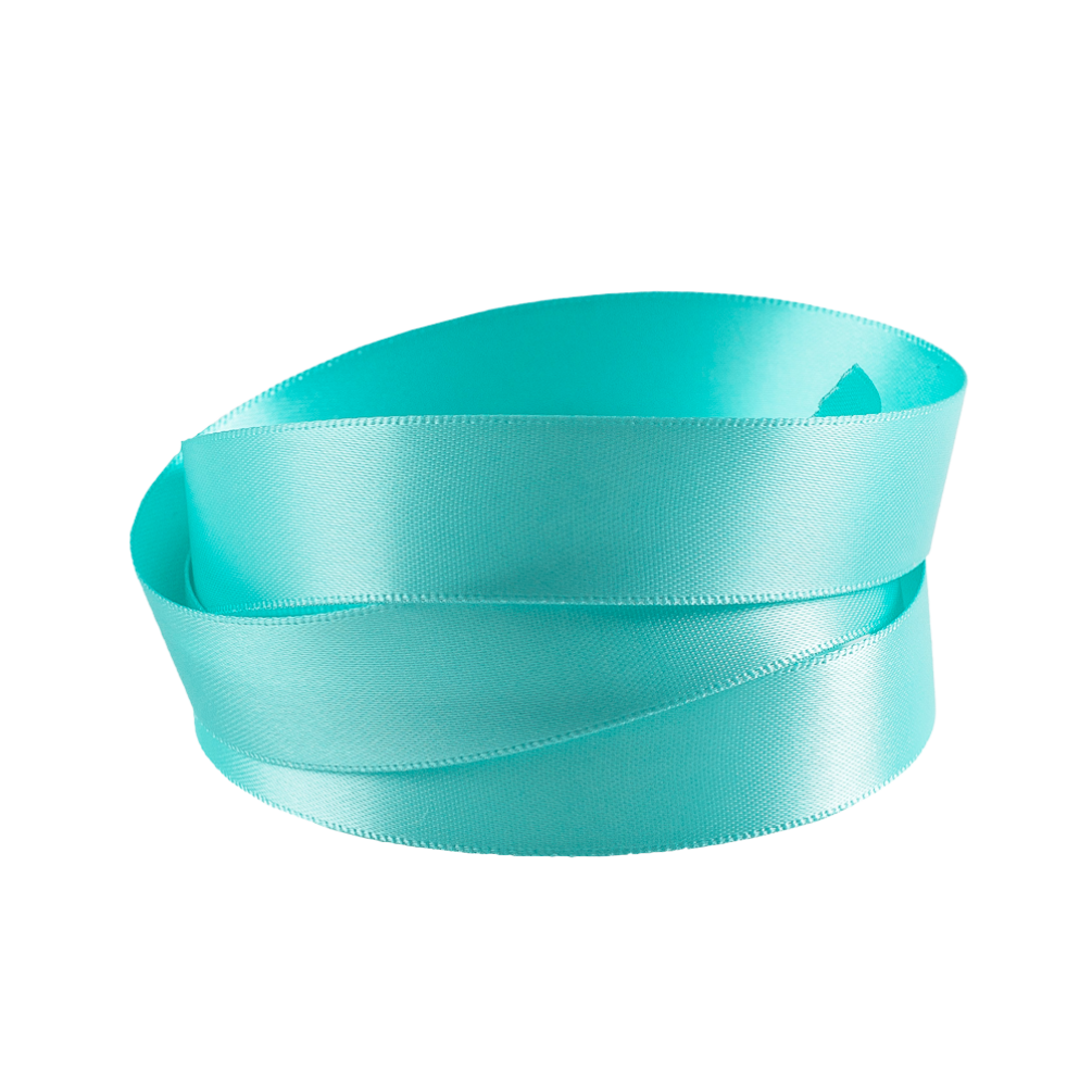Ocean Blue Recycled Double Faced Satin Ribbon 20 metres x 15mm