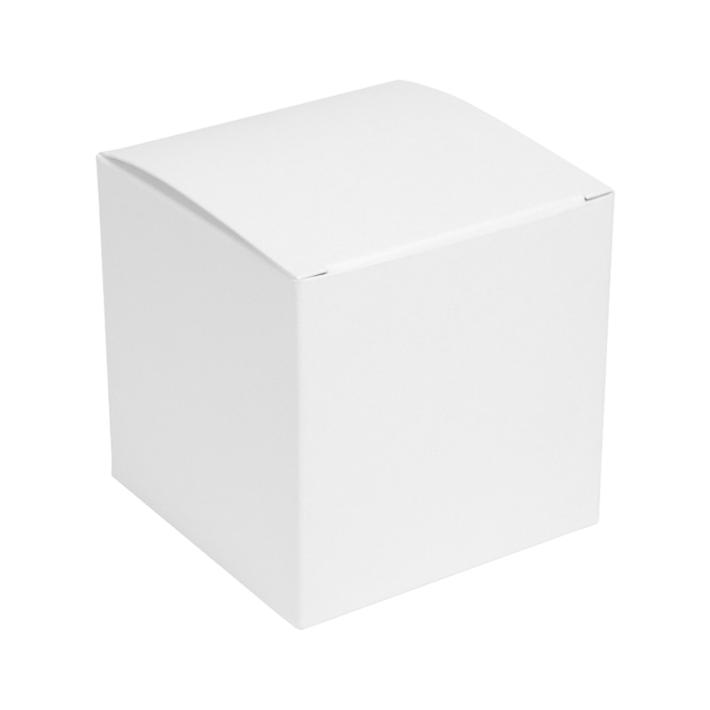 One Piece White Flat-Pack Candle Box