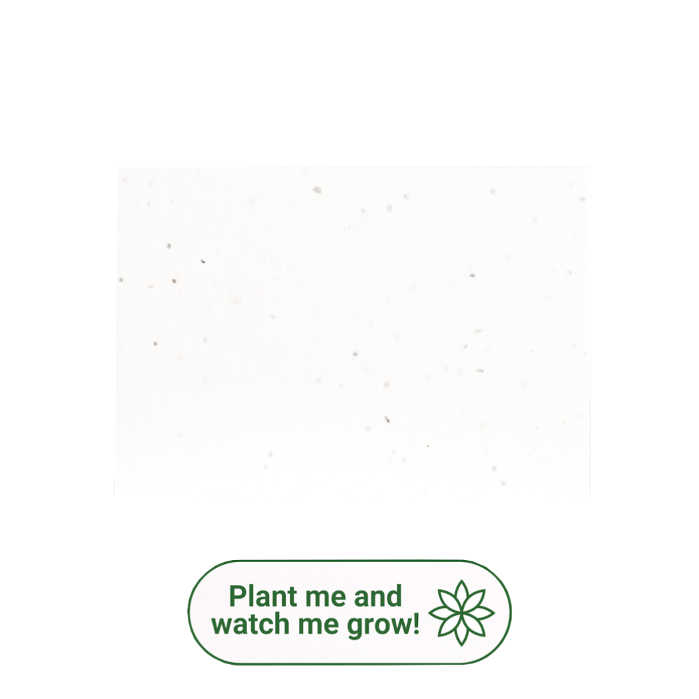 A6 Plantable Seed Paper Note Card