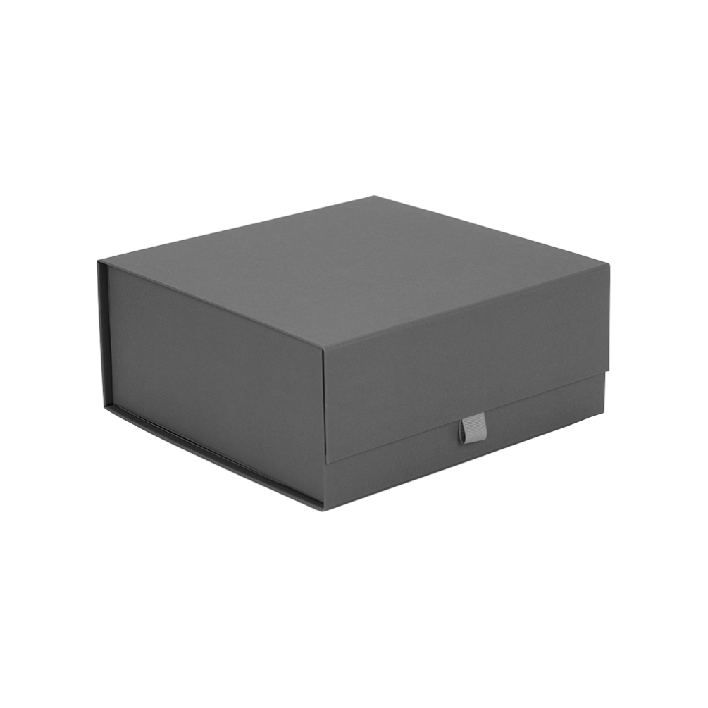 Square Grey Matt Magnetic Gift Box