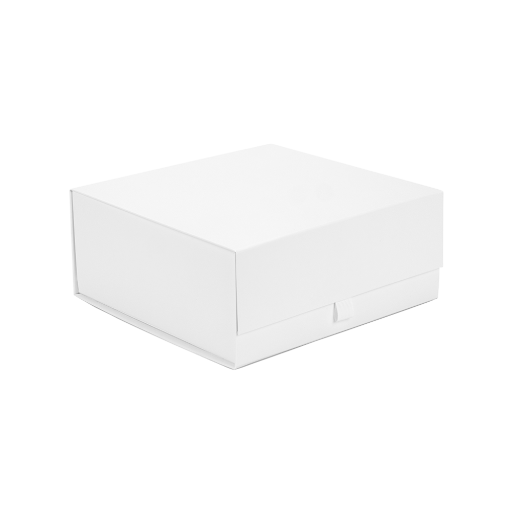 Square White Laminated Magnetic Gift Box