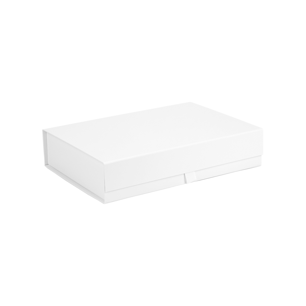 White Laminated A4 Magnetic Gift Box