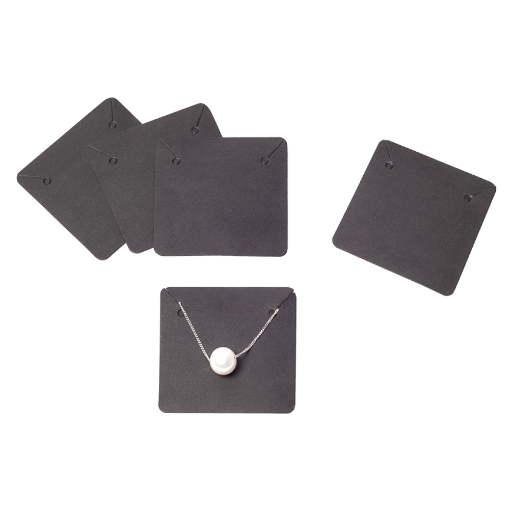 Black Necklace Holders 50 x 50mm - Pack of 100
