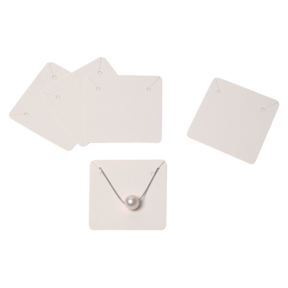 White Necklace Holders 50 x 50mm - Pack of 100