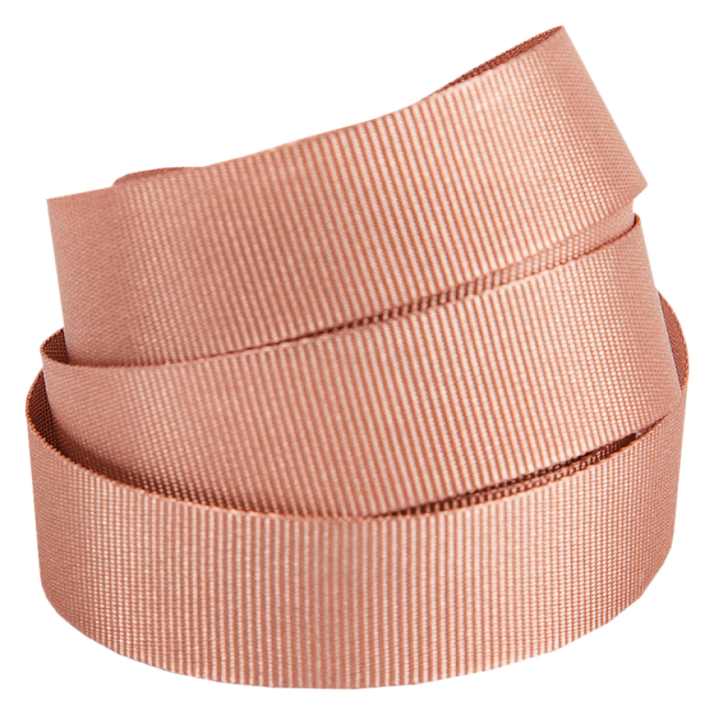 Rose Gold Grosgrain Ribbon 20 metres x 10mm