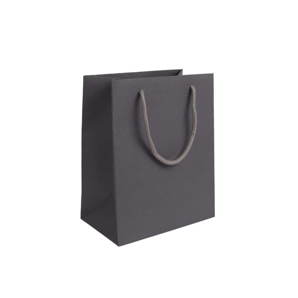 Grey Rope Handle Paper Gift Bag – Medium Portrait